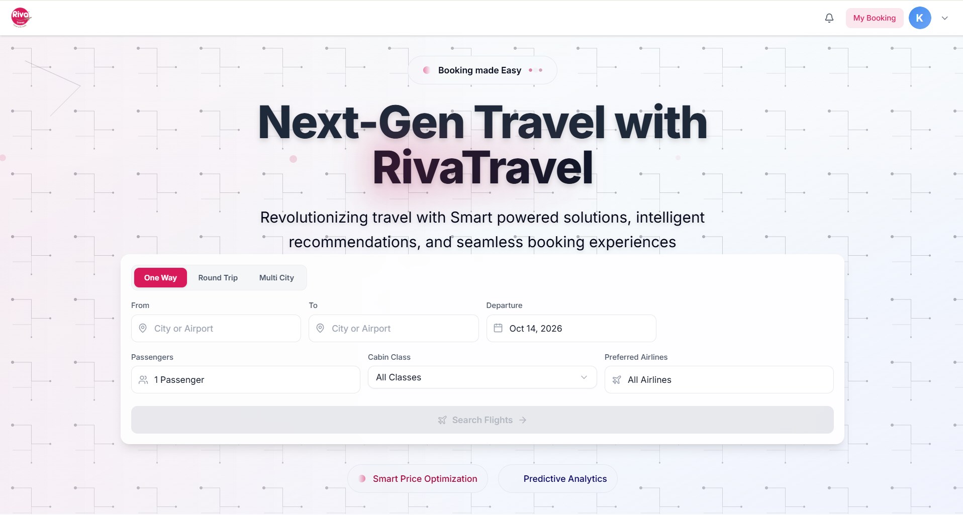 White-label travel booking platform, live